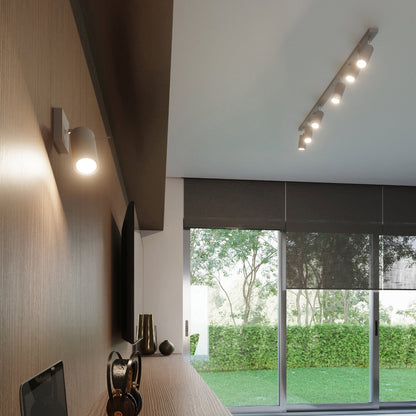 Wandlamp RING 1 grijs