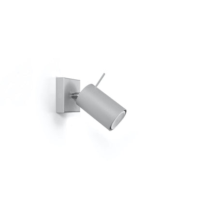 Wandlamp RING 1 grijs