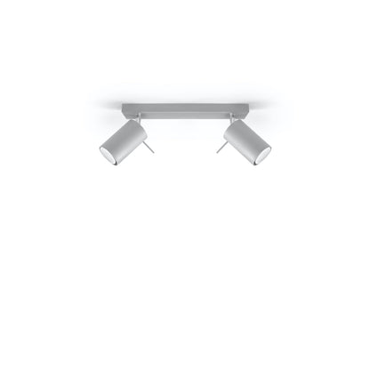 Plafondlamp RING 2 grijs