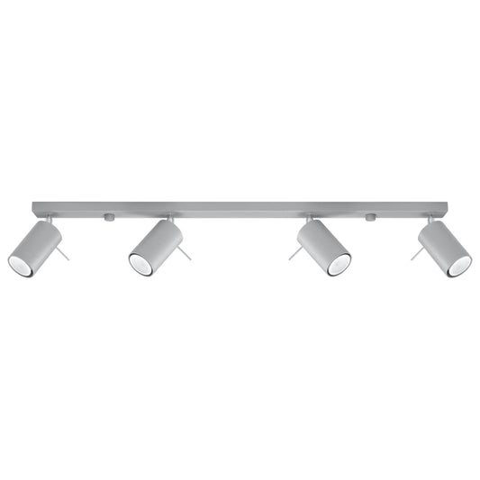 Plafondlamp RING 4L grijs