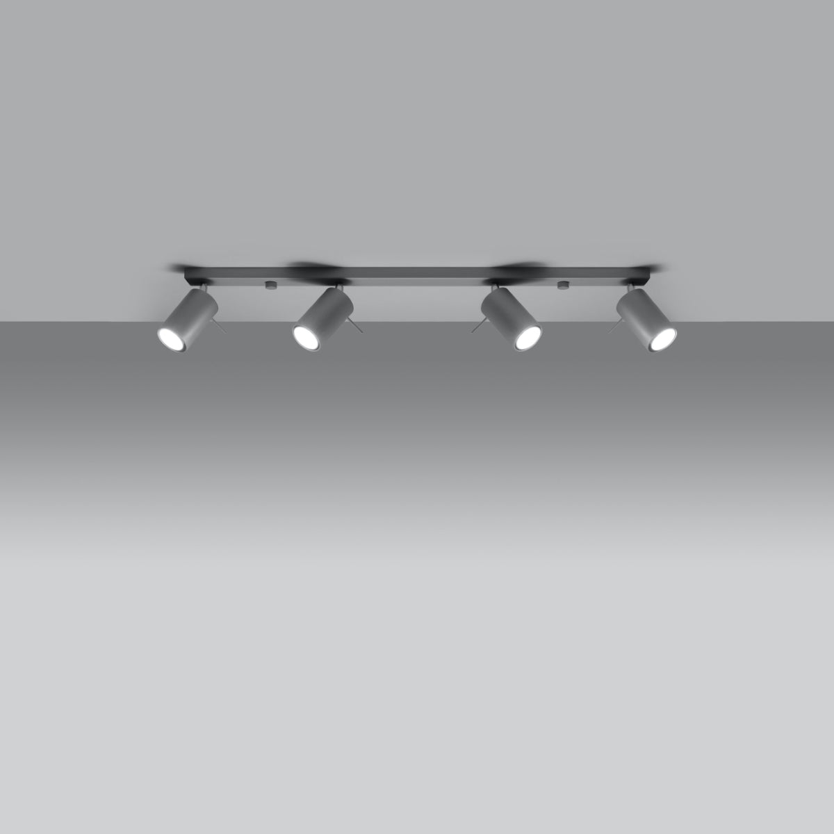 Plafondlamp RING 4L grijs