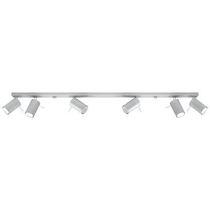 Plafondlamp RING 6L grijs