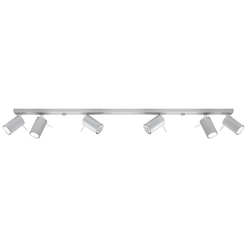 Plafondlamp RING 6L grijs