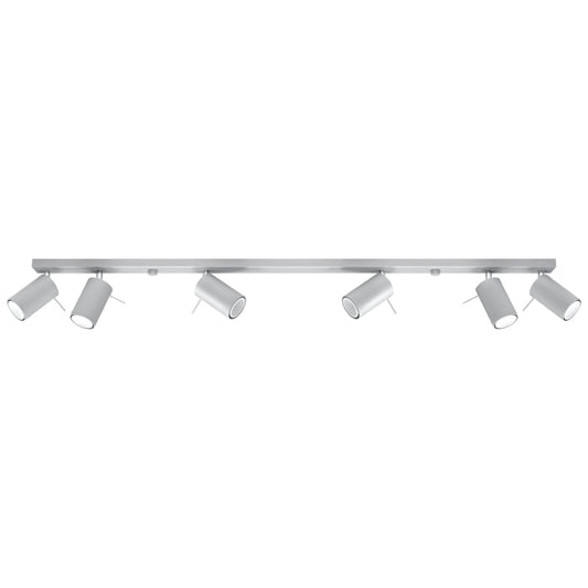 Plafondlamp RING 6L grijs