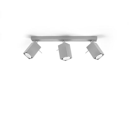 Plafondlamp MERIDA 3 grijs