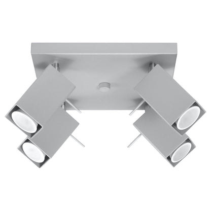Plafondlamp MERIDA 4 grijs