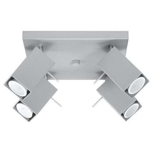 Plafondlamp MERIDA 4 grijs