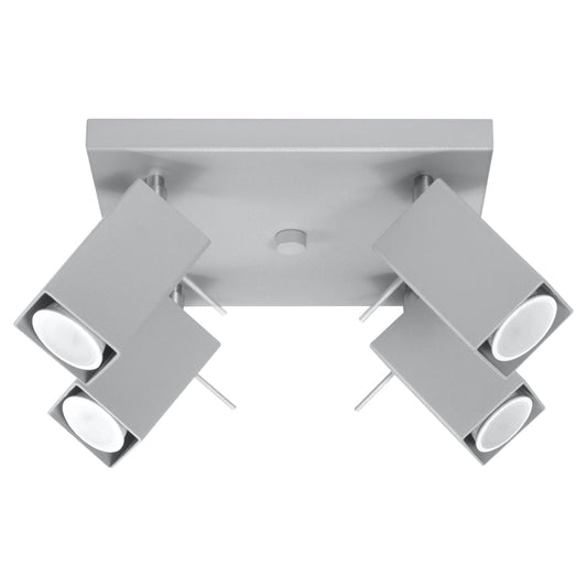 Plafondlamp MERIDA 4 grijs