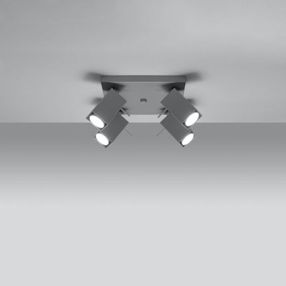 Plafondlamp MERIDA 4 grijs