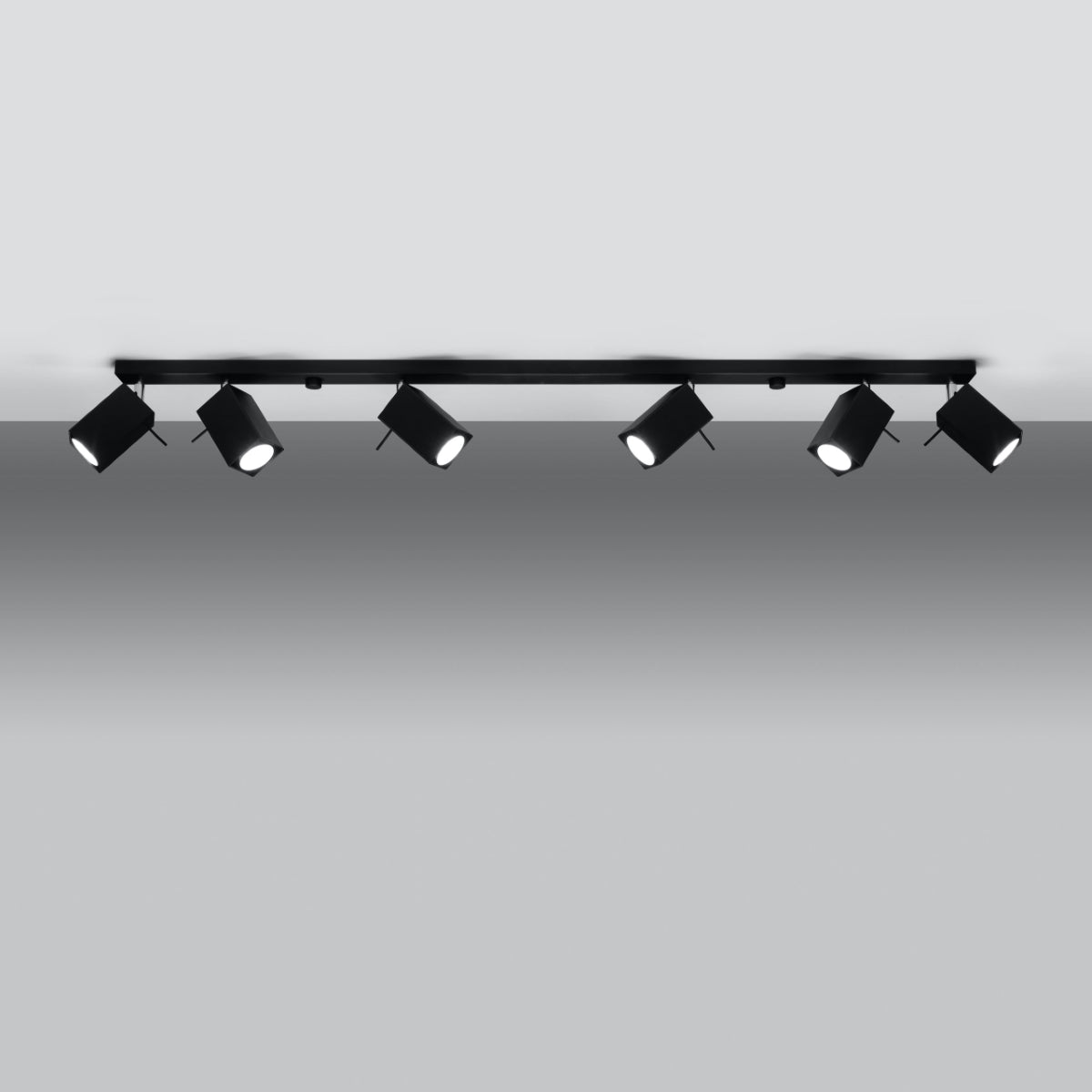 Plafondlamp MERIDA 6L zwart