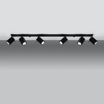 Plafondlamp MERIDA 6L zwart