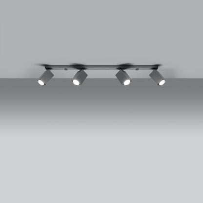 Plafondlamp MERIDA 4L grijs