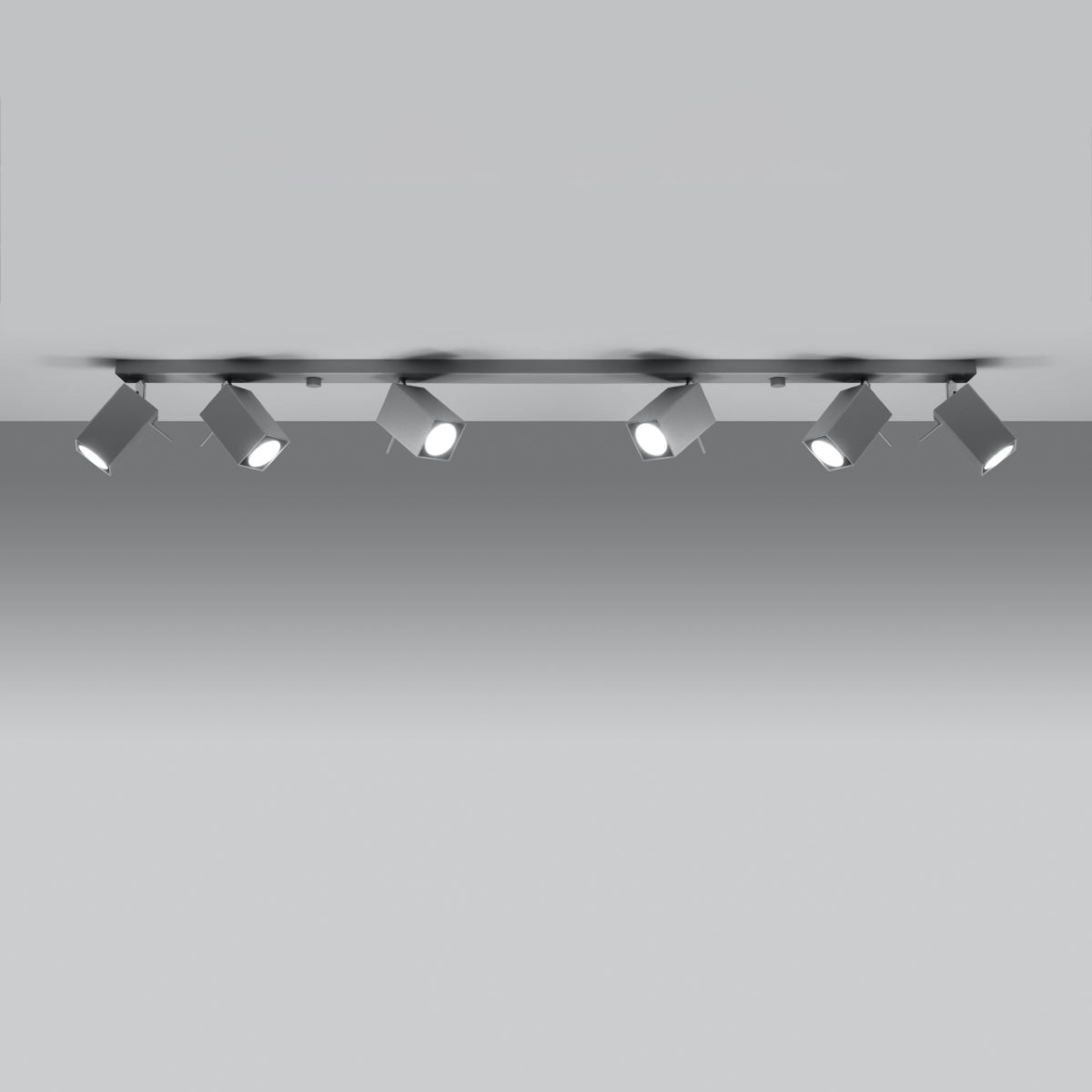 Plafondlamp MERIDA 6L grijs
