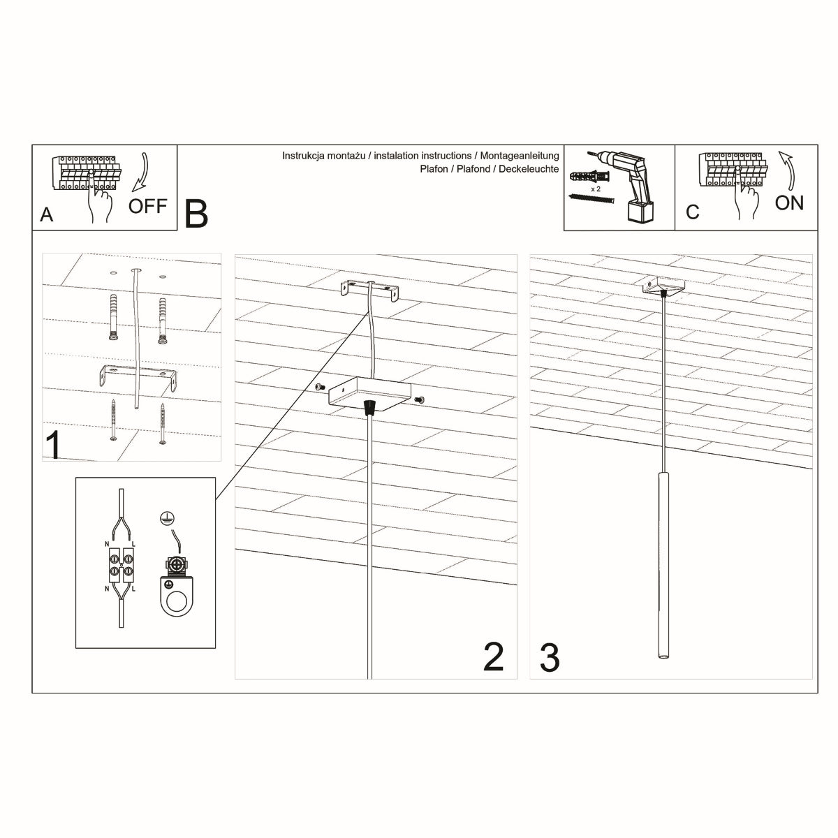 Hanglamp PASTELO 1 wit