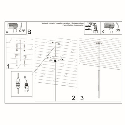 Hanglamp PASTELO 1 wit