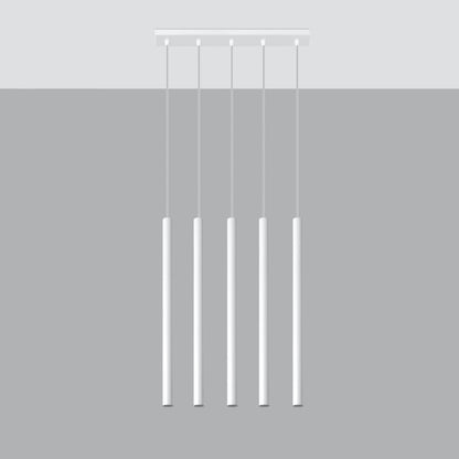 Hanglamp PASTELO 5 wit