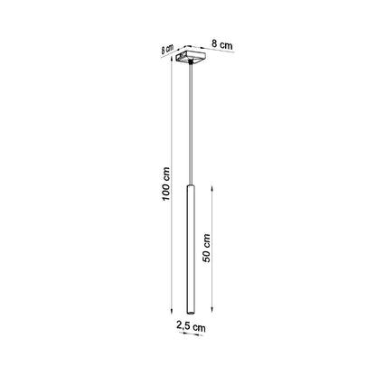 Hanglamp PASTELO 1 zwart