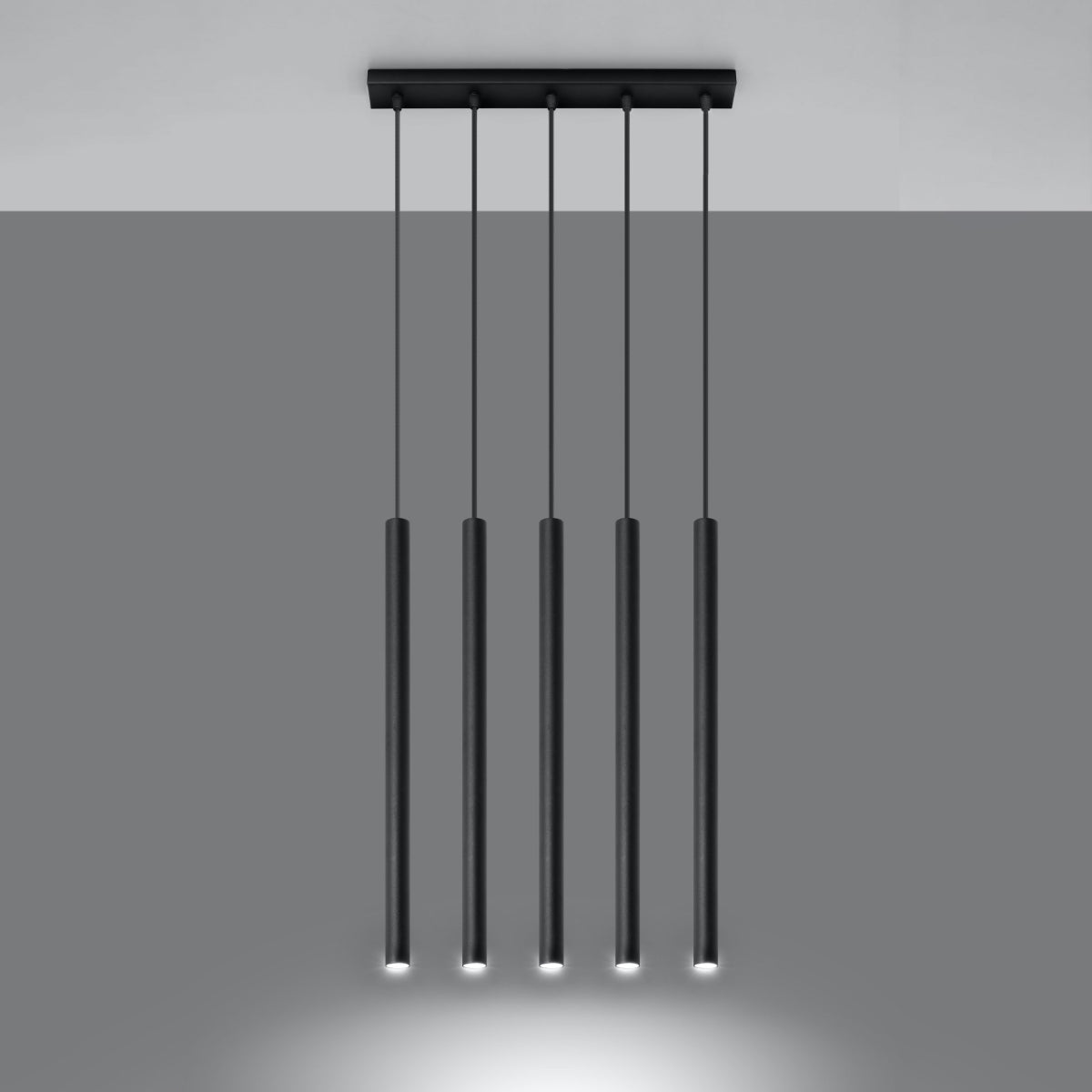 Hanglamp PASTELO 5 zwart