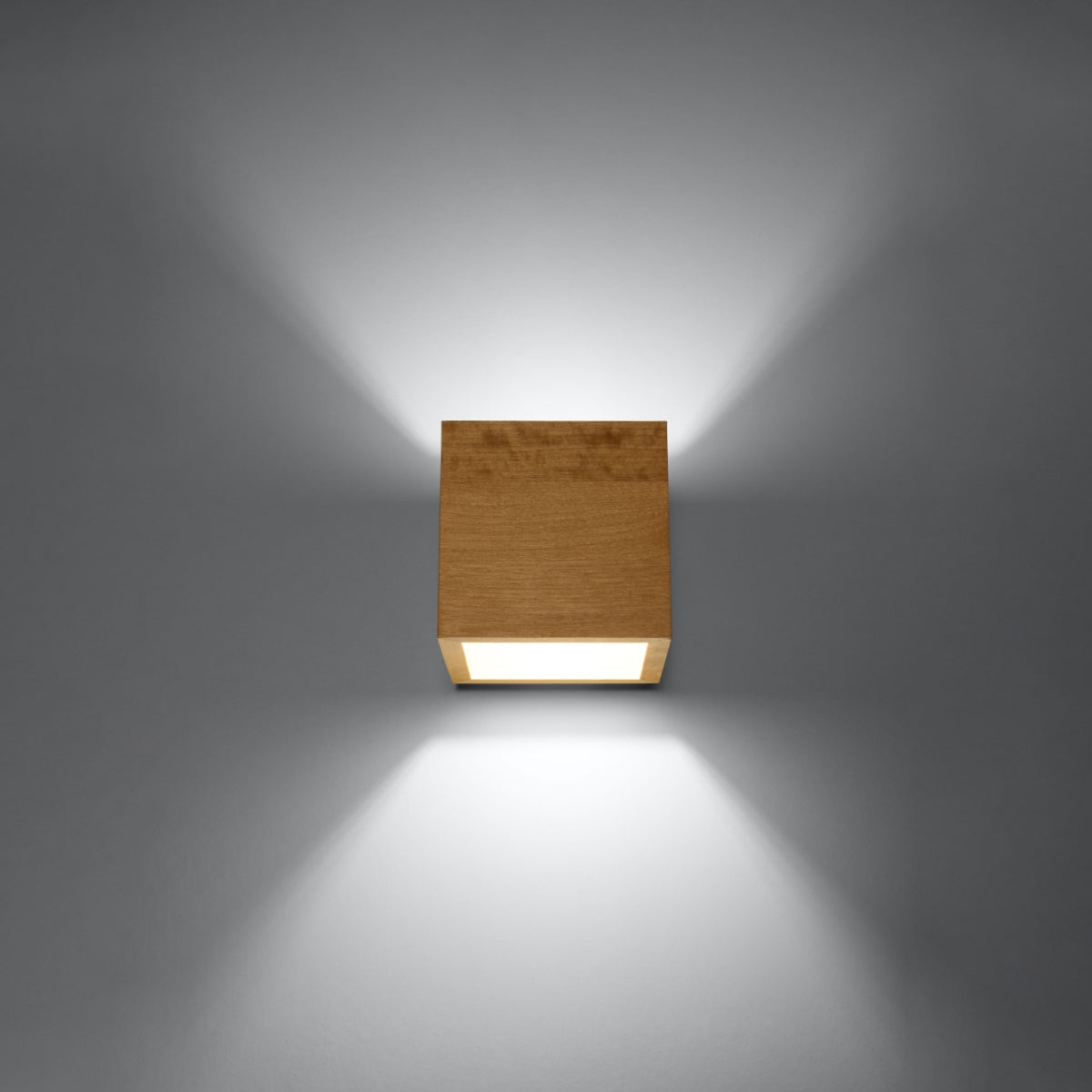Wandlamp QUAD naturel hout