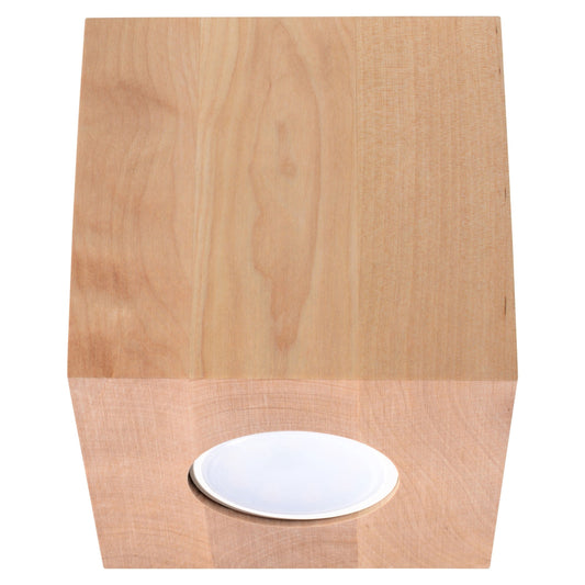 Plafondlamp QUAD naturel hout