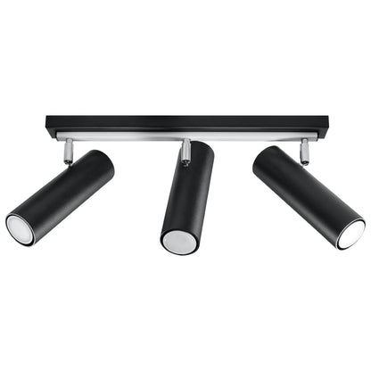 Plafondlamp DIREZIONE 3 zwart