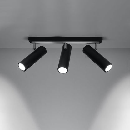 Plafondlamp DIREZIONE 3 zwart