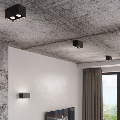 Wandlamp QUAD MAXI grijs