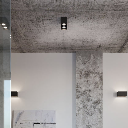 Wandlamp QUAD MAXI grijs