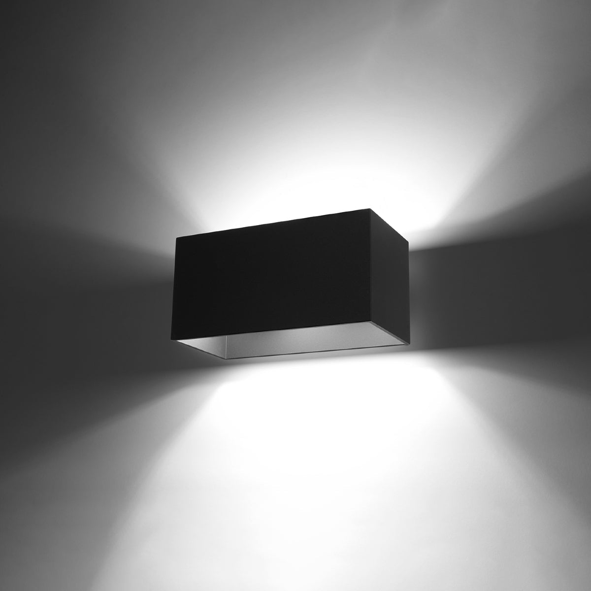 Wandlamp QUAD MAXI zwart