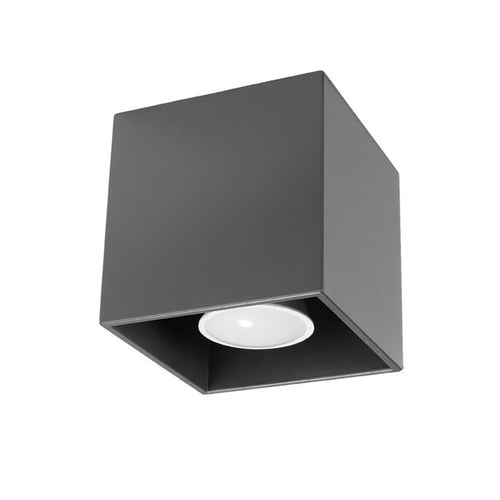 Plafondlamp QUAD 1 antraciet