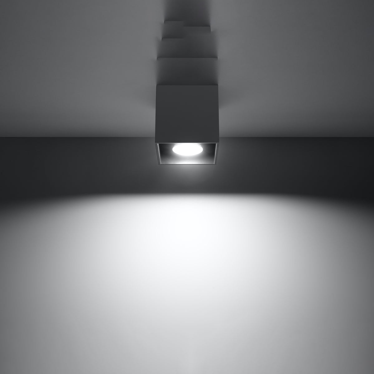 Plafondlamp QUAD 1 antraciet