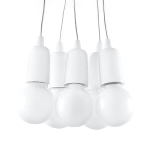 Hanglamp DIEGO 5 wit