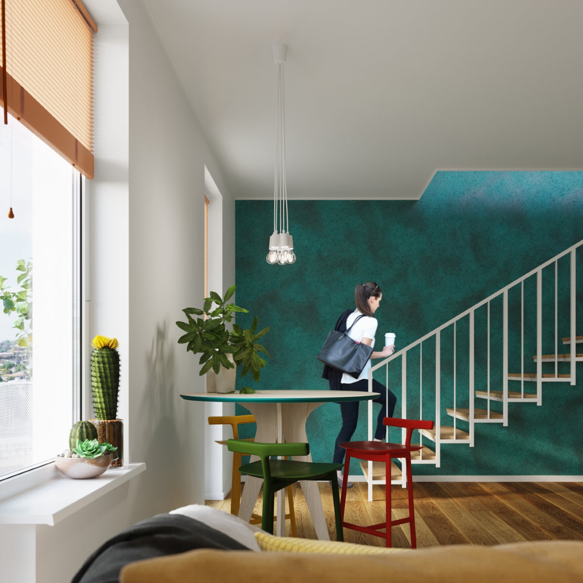 Hanglamp DIEGO 5 wit