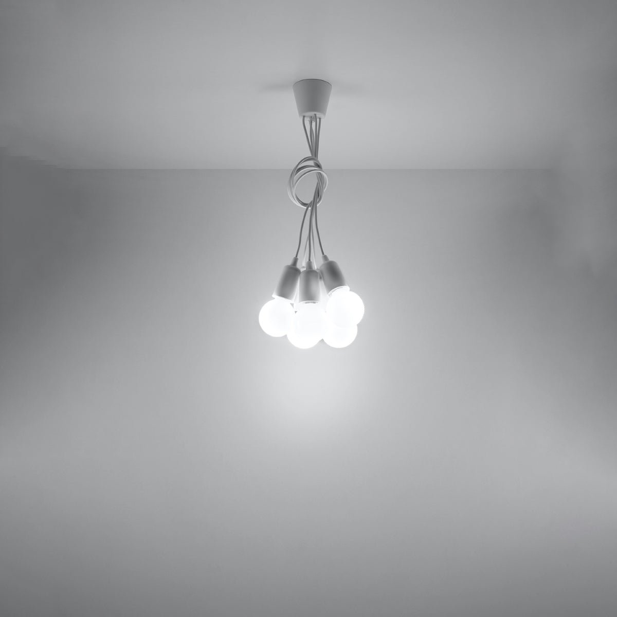 Hanglamp DIEGO 5 wit