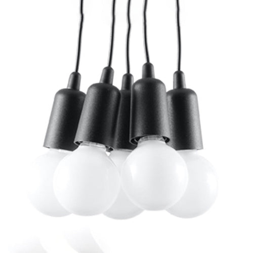 Hanglamp DIEGO 5 zwart