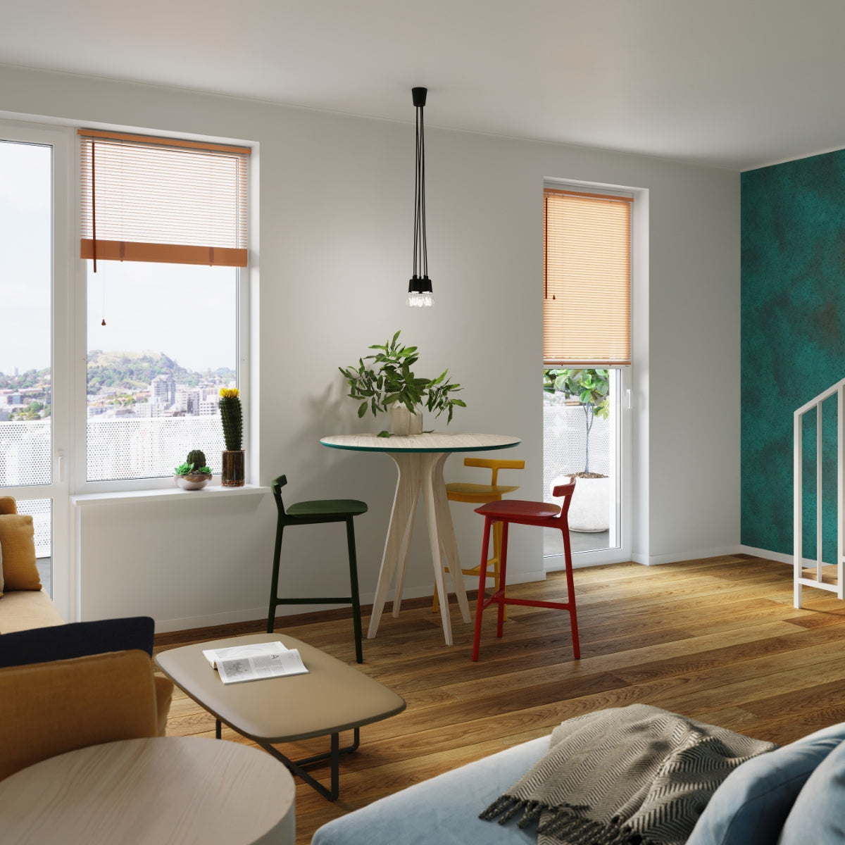 Hanglamp DIEGO 5 zwart