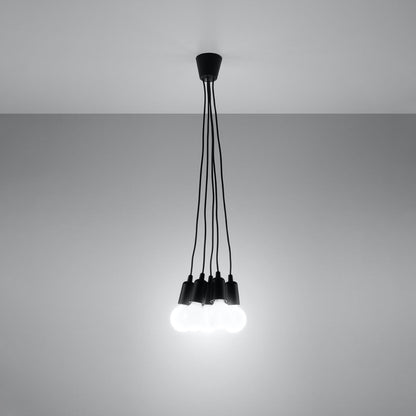 Hanglamp DIEGO 5 zwart