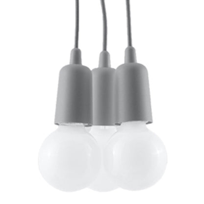 Hanglamp DIEGO 3 grijs