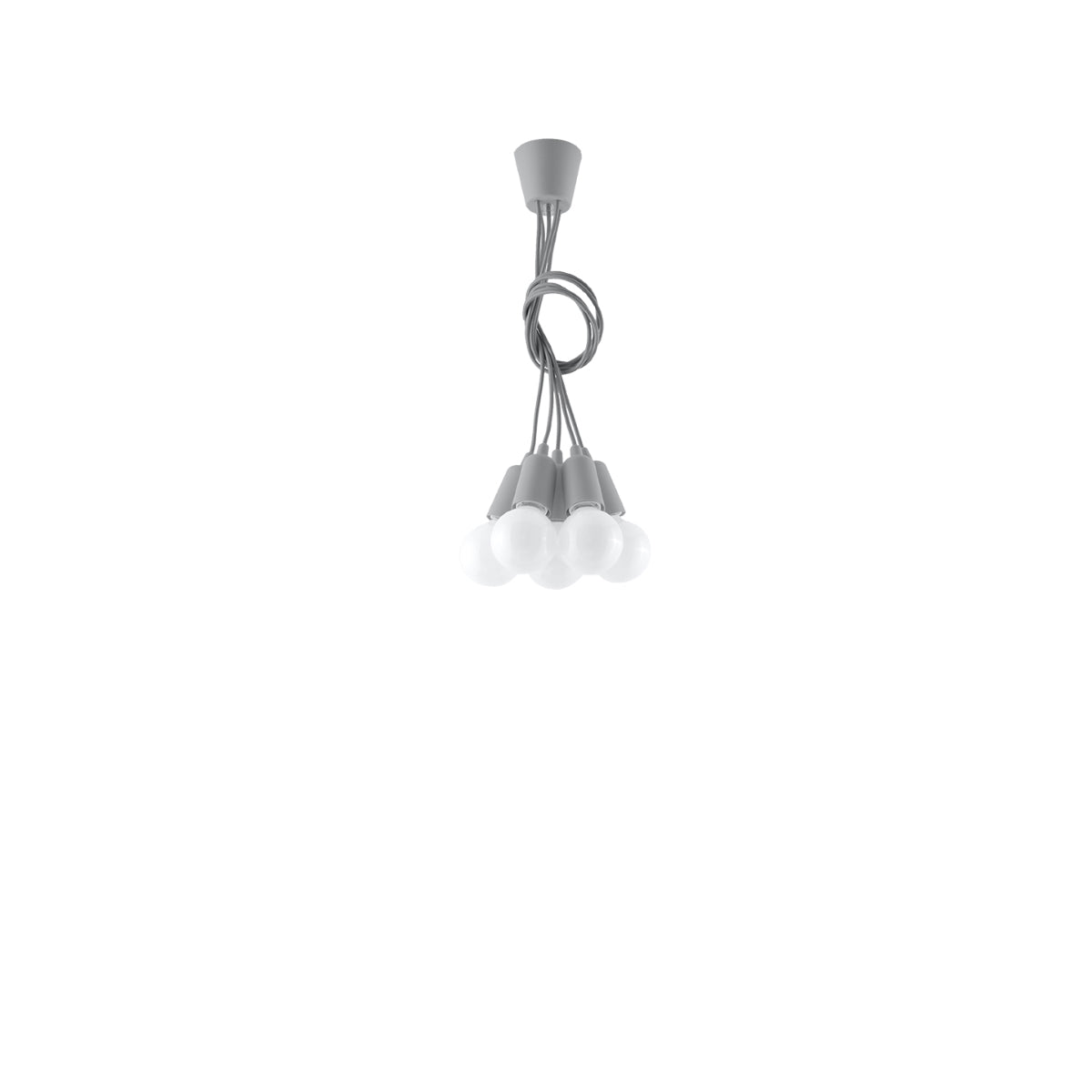 Hanglamp DIEGO 5 grijs