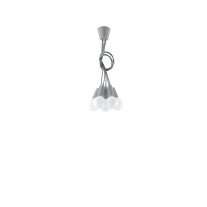 Hanglamp DIEGO 5 grijs