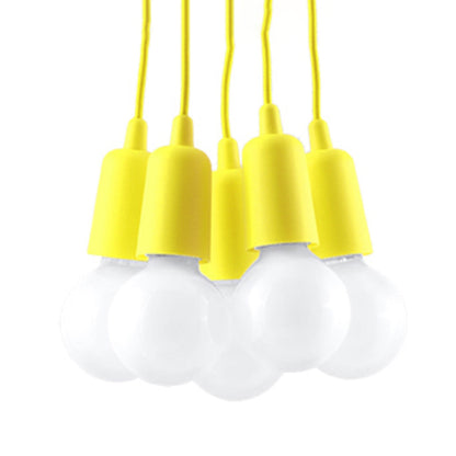 Hanglamp DIEGO 5 geel
