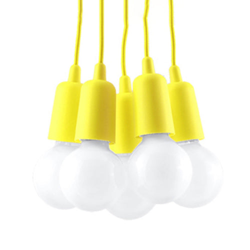 Hanglamp DIEGO 5 geel