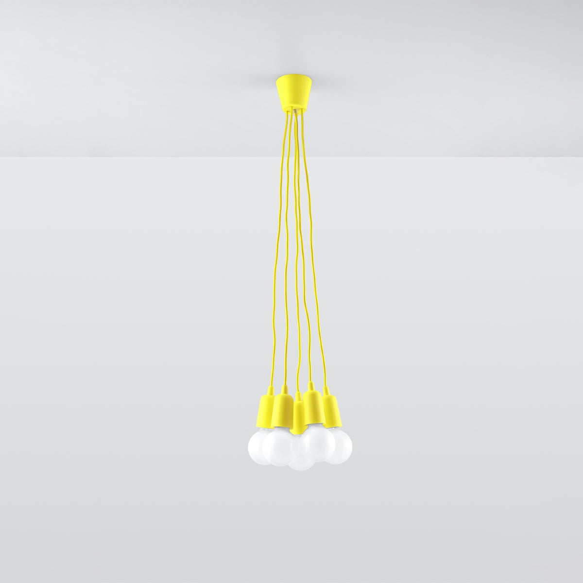 Hanglamp DIEGO 5 geel