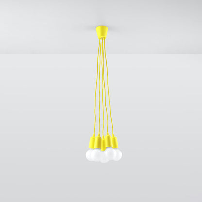 Hanglamp DIEGO 5 geel