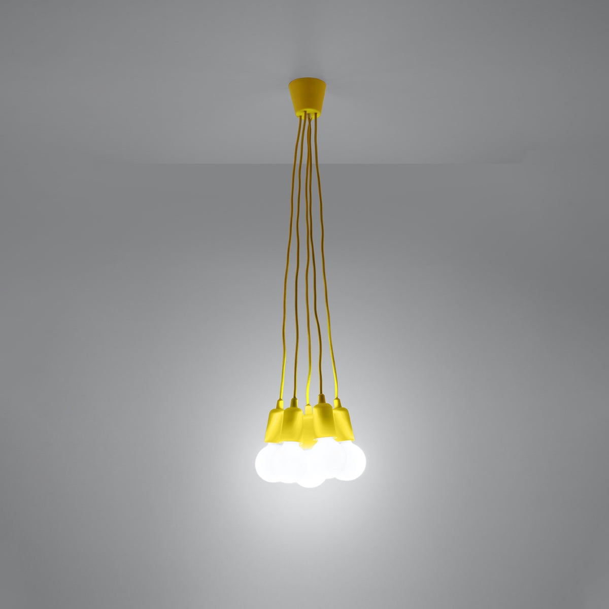 Hanglamp DIEGO 5 geel
