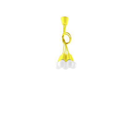 Hanglamp DIEGO 5 geel