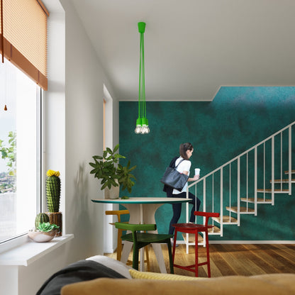 Hanglamp DIEGO 5 groen