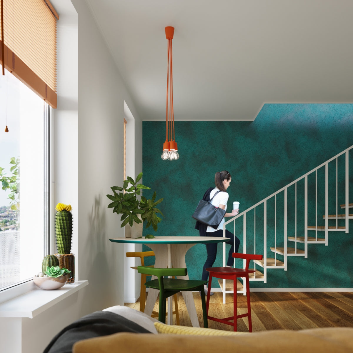 Hanglamp DIEGO 1 oranje