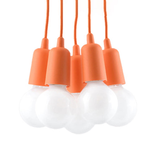 Hanglamp DIEGO 5 oranje
