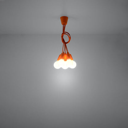 Hanglamp DIEGO 5 oranje